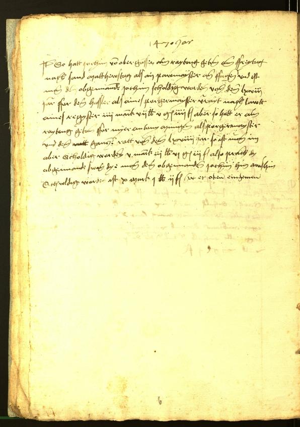 Stadtarchiv Bozen - BOhisto Ratsprotokoll 1470 