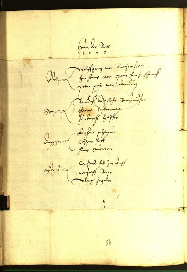 Civic Archives of Bozen-Bolzano - BOhisto Minutes of the council 1528 