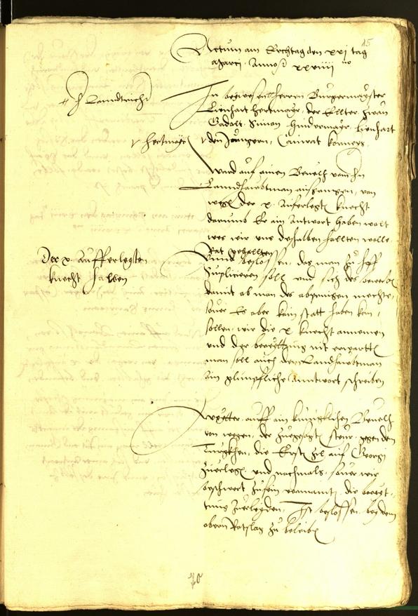 Civic Archives of Bozen-Bolzano - BOhisto Minutes of the council 1529 