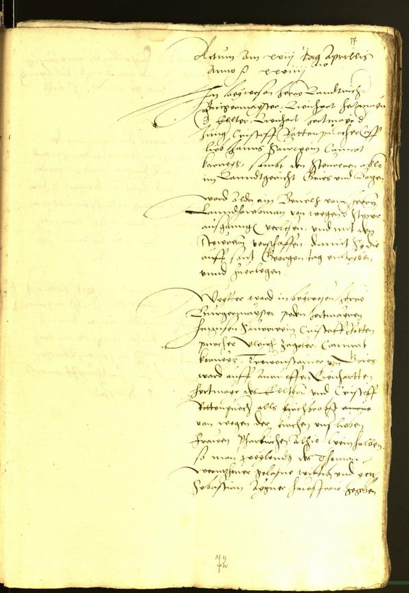 Civic Archives of Bozen-Bolzano - BOhisto Minutes of the council 1529 