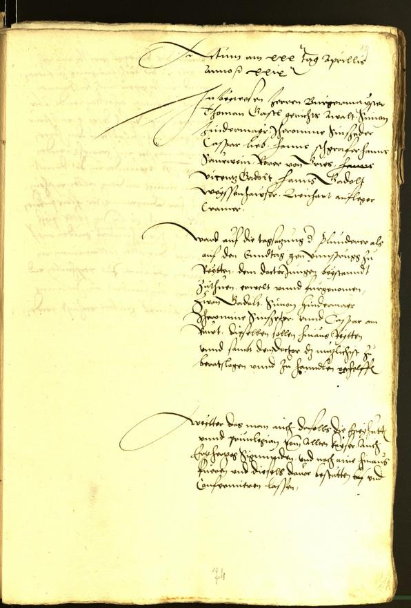 Archivio Storico della Città di Bolzano - BOhisto protocollo consiliare 1529 