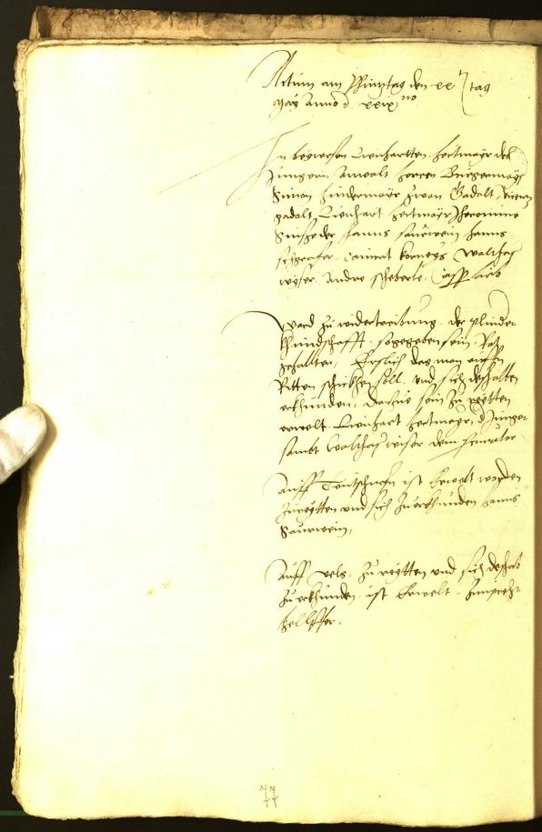 Civic Archives of Bozen-Bolzano - BOhisto Minutes of the council 1529 