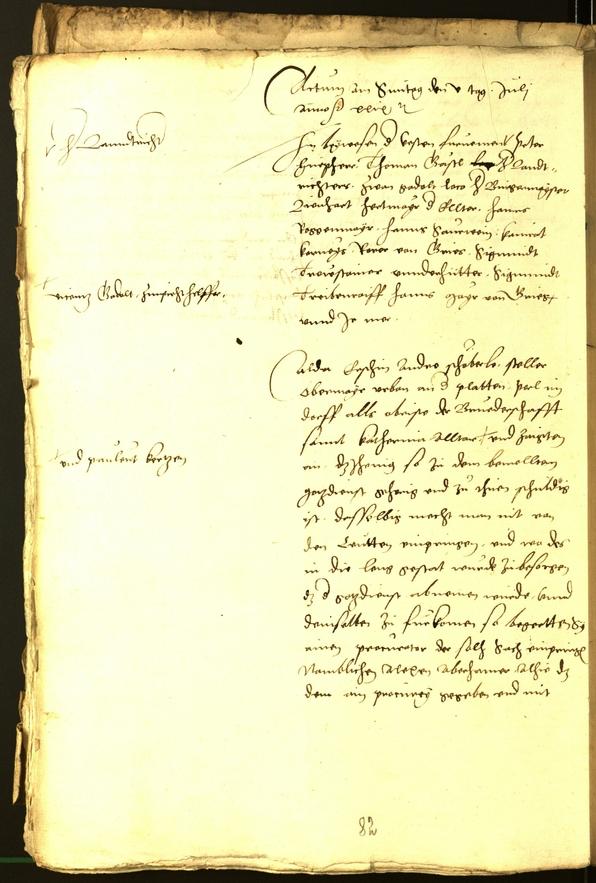 Civic Archives of Bozen-Bolzano - BOhisto Minutes of the council 1529 