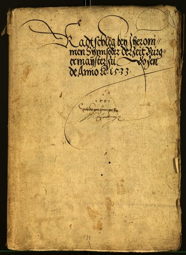 Civic Archives of Bozen-Bolzano - BOhisto Minutes of the council 1533 