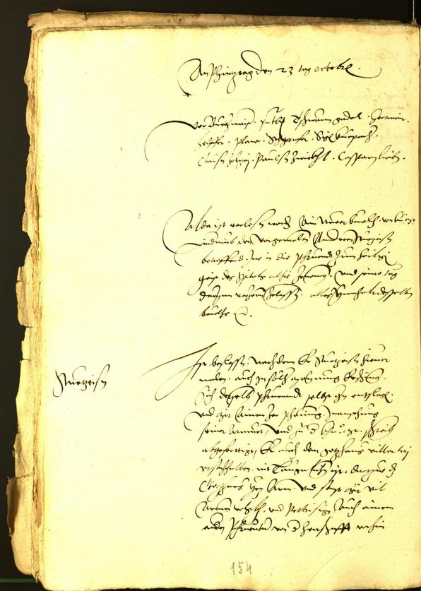 Stadtarchiv Bozen - BOhisto Ratsprotokoll 1533 