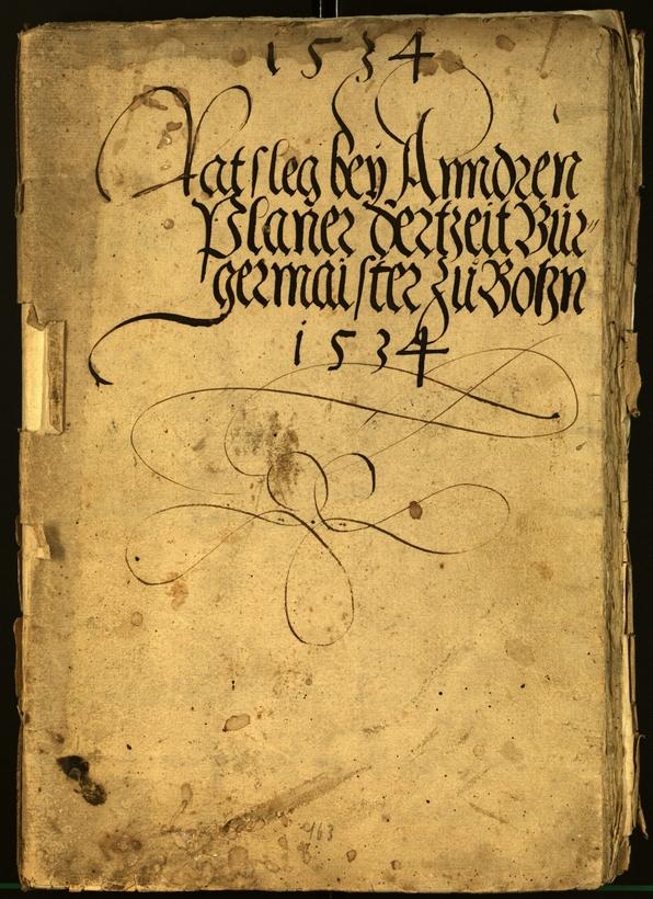 Civic Archives of Bozen-Bolzano - BOhisto Minutes of the council 1534 