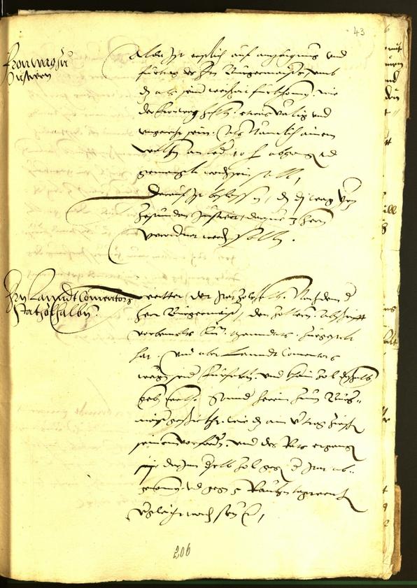 Civic Archives of Bozen-Bolzano - BOhisto Minutes of the council 1534 