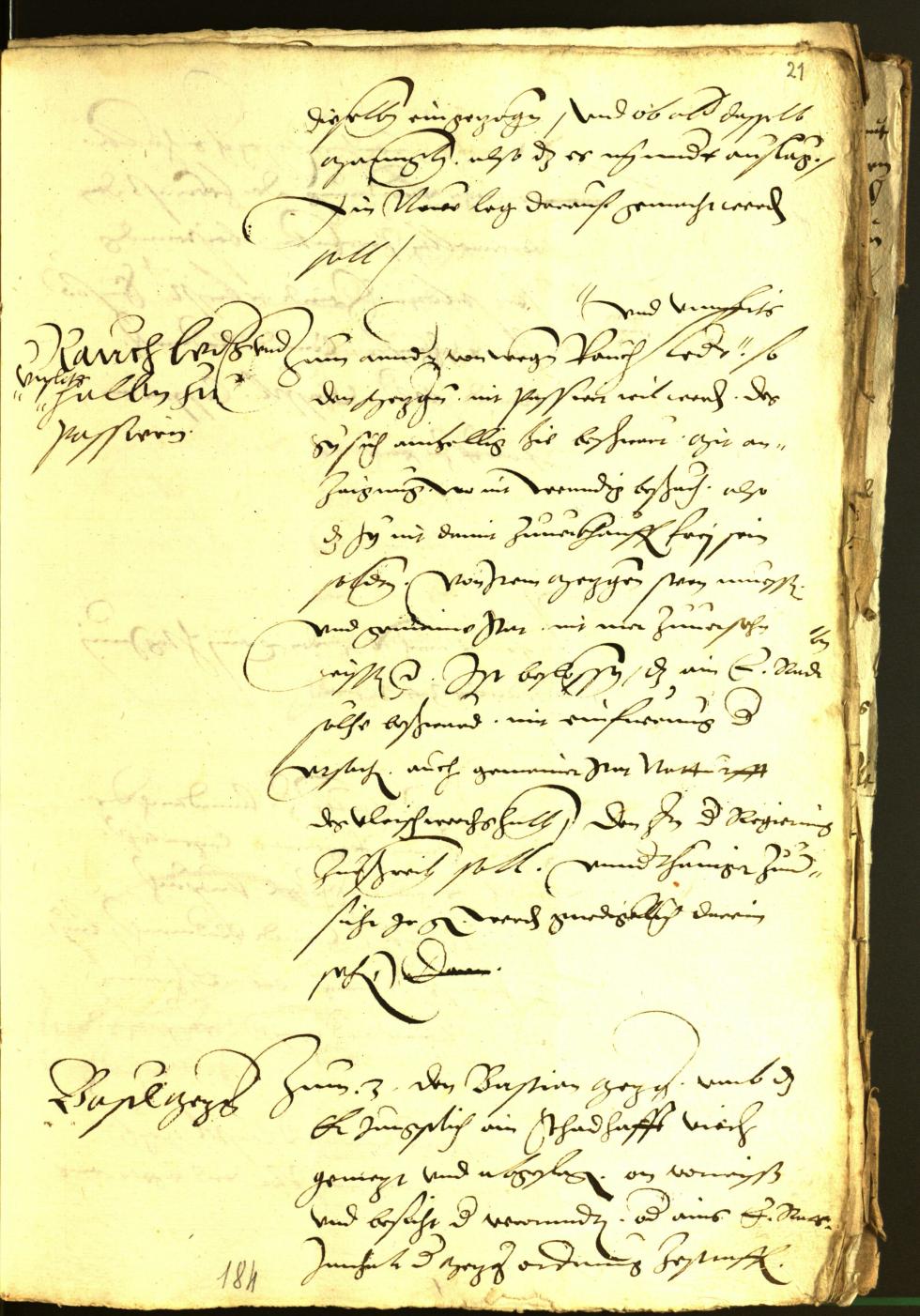 Archivio Storico della Città di Bolzano - BOhisto protocollo consiliare 1534 