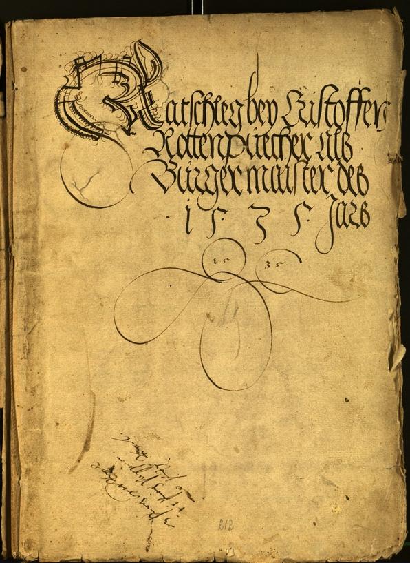 Civic Archives of Bozen-Bolzano - BOhisto Minutes of the council 1535 