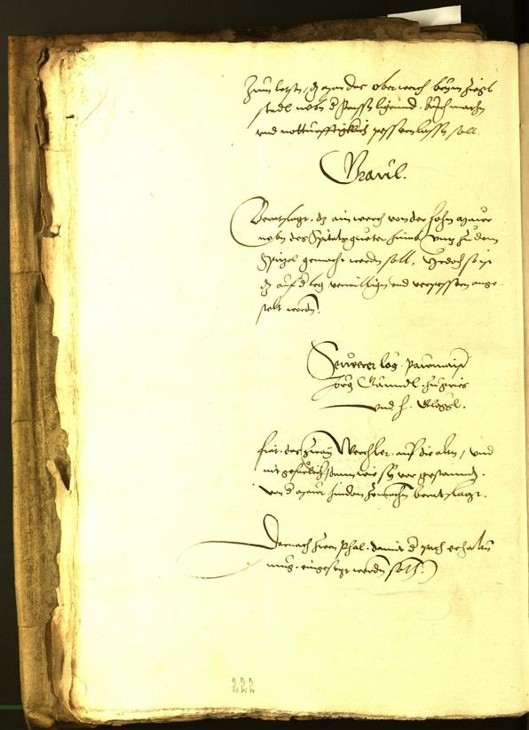 Civic Archives of Bozen-Bolzano - BOhisto Minutes of the council 1535 