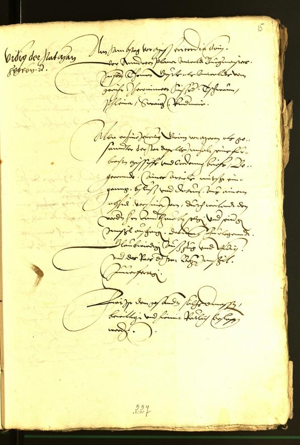 Stadtarchiv Bozen - BOhisto Ratsprotokoll 1535 