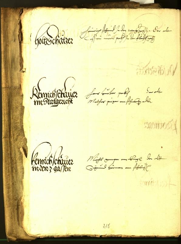 Stadtarchiv Bozen - BOhisto Ratsprotokoll 1535 