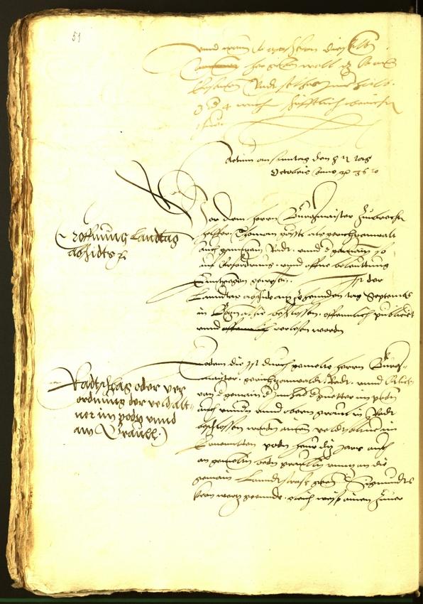 Stadtarchiv Bozen - BOhisto Ratsprotokoll 1536 