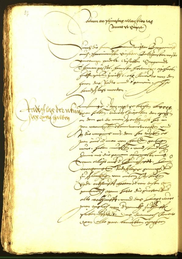 Stadtarchiv Bozen - BOhisto Ratsprotokoll 1536 