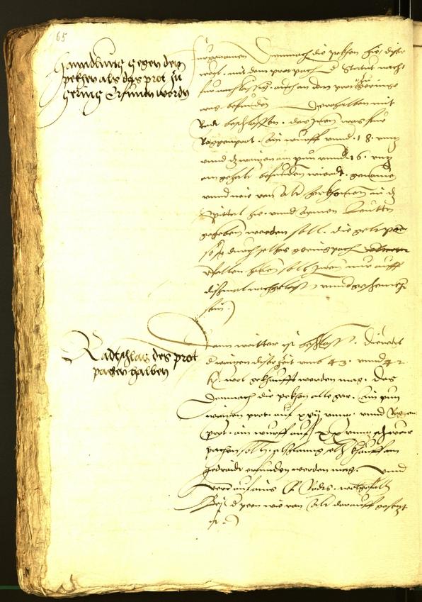 Civic Archives of Bozen-Bolzano - BOhisto Minutes of the council 1536 