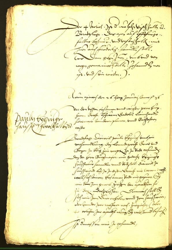 Civic Archives of Bozen-Bolzano - BOhisto Minutes of the council 1536 