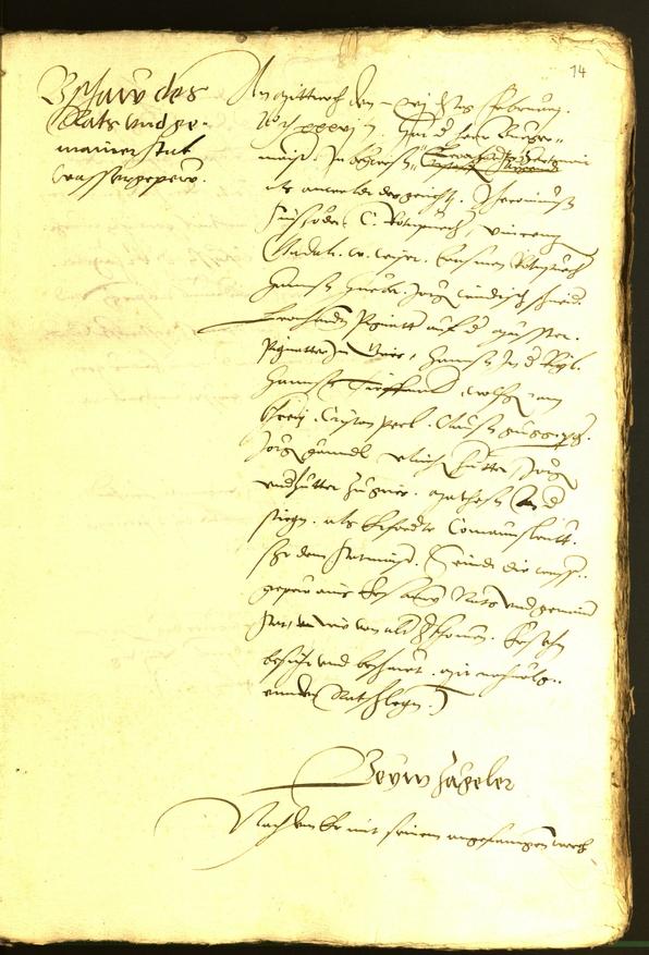 Civic Archives of Bozen-Bolzano - BOhisto Minutes of the council 1536 