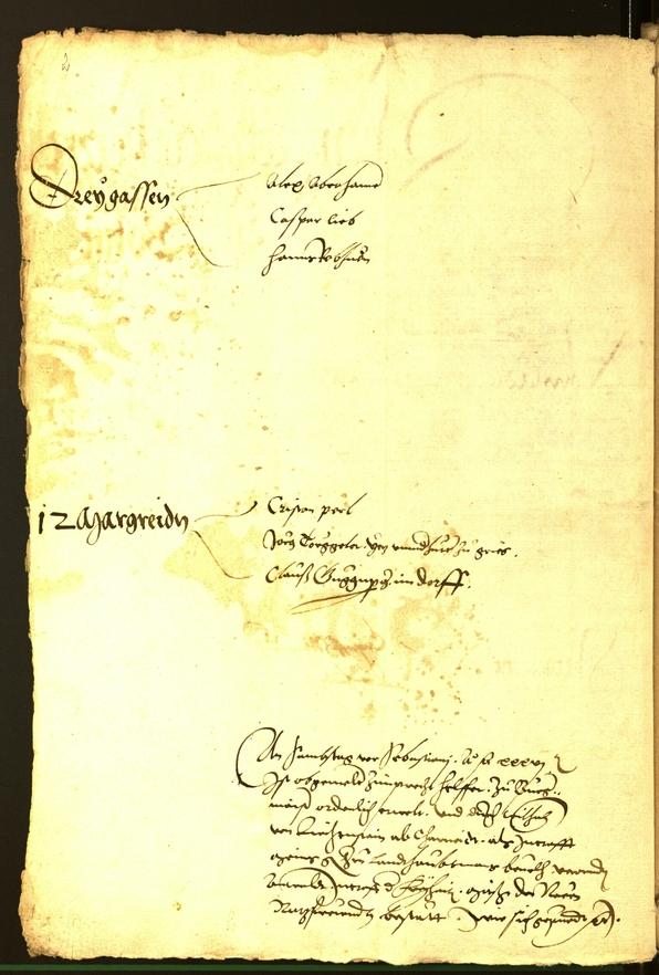 Civic Archives of Bozen-Bolzano - BOhisto Minutes of the council 1536 