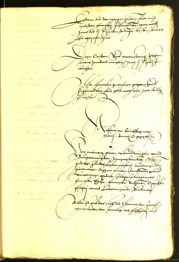 Civic Archives of Bozen-Bolzano - BOhisto Minutes of the council 1536 