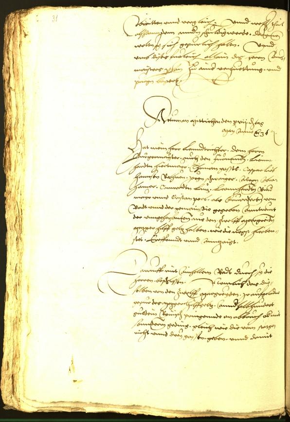 Civic Archives of Bozen-Bolzano - BOhisto Minutes of the council 1536 