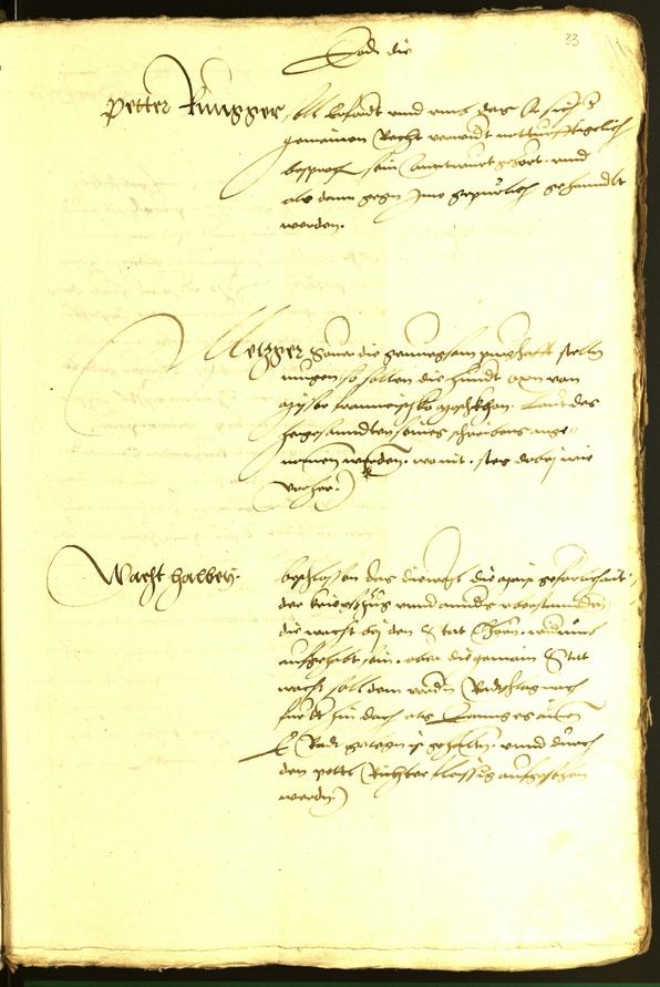 Civic Archives of Bozen-Bolzano - BOhisto Minutes of the council 1536 