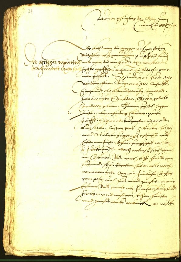 Stadtarchiv Bozen - BOhisto Ratsprotokoll 1536 