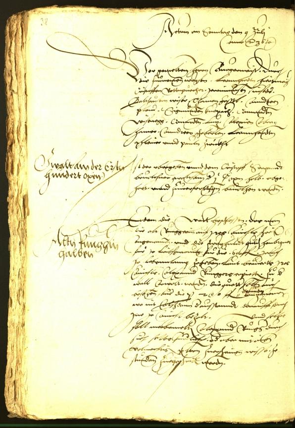 Civic Archives of Bozen-Bolzano - BOhisto Minutes of the council 1536 