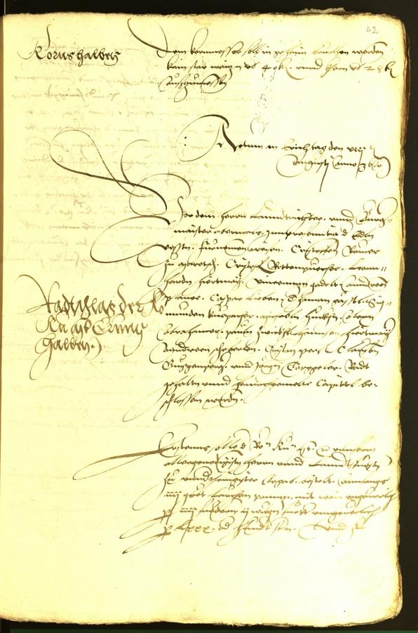 Stadtarchiv Bozen - BOhisto Ratsprotokoll 1536 