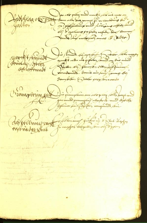Stadtarchiv Bozen - BOhisto Ratsprotokoll 1536 