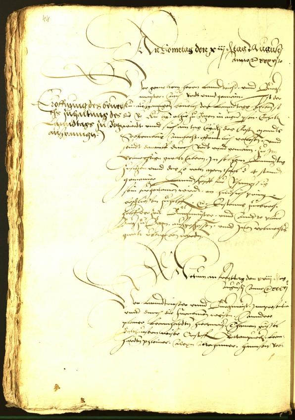 Stadtarchiv Bozen - BOhisto Ratsprotokoll 1536 