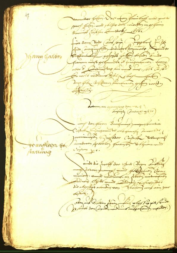 Civic Archives of Bozen-Bolzano - BOhisto Minutes of the council 1536 