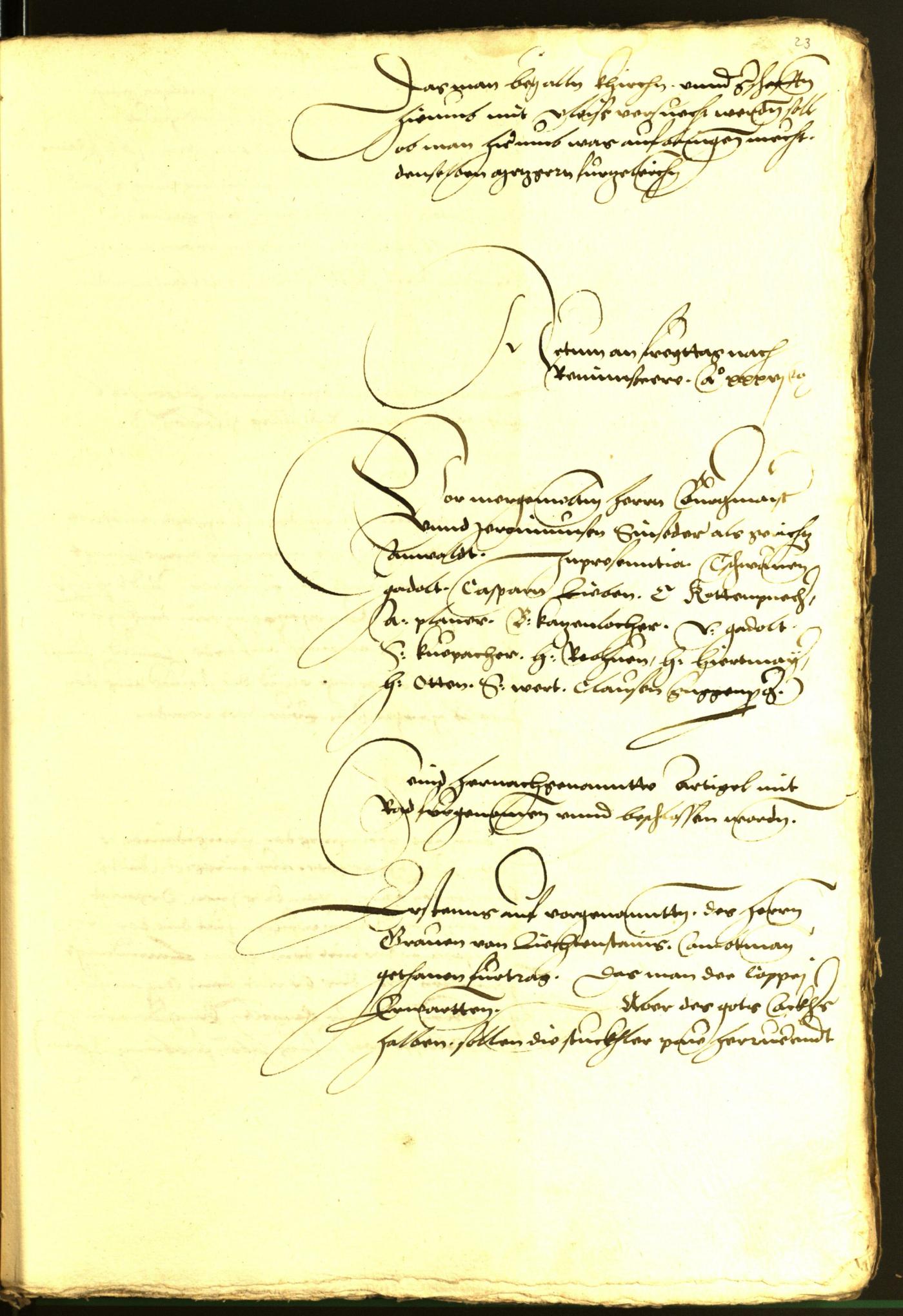 Archivio Storico della Città di Bolzano - BOhisto protocollo consiliare 1536 