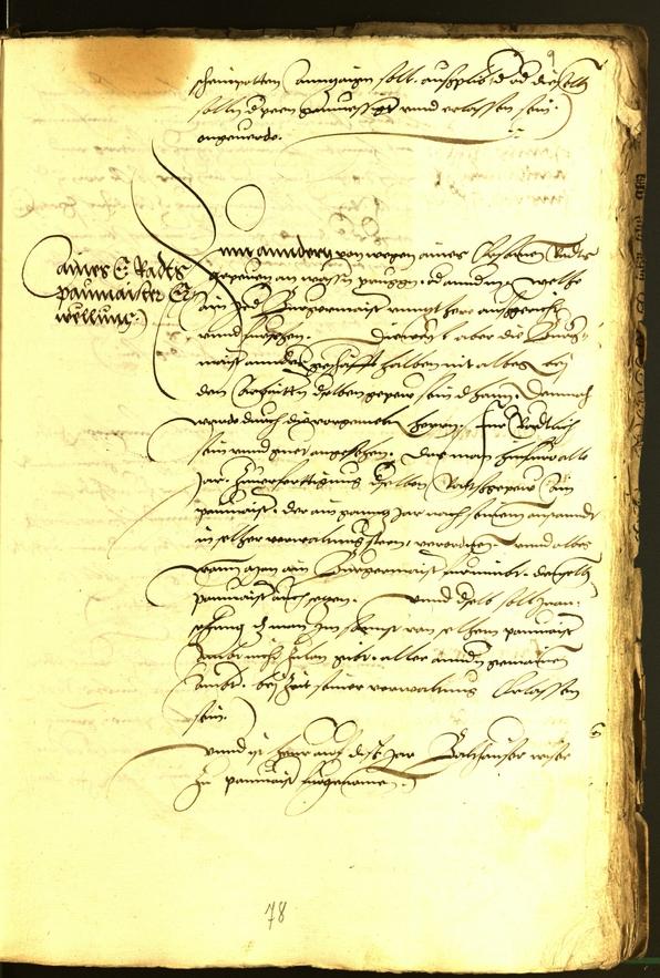 Stadtarchiv Bozen - BOhisto Ratsprotokoll 1537 