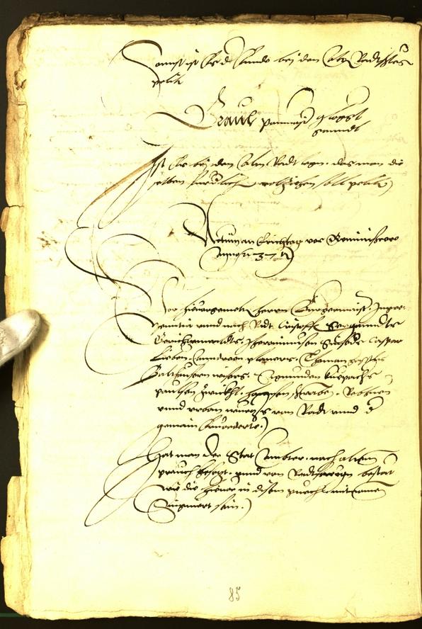 Stadtarchiv Bozen - BOhisto Ratsprotokoll 1537 