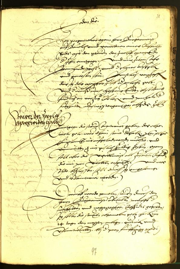 Stadtarchiv Bozen - BOhisto Ratsprotokoll 1537 