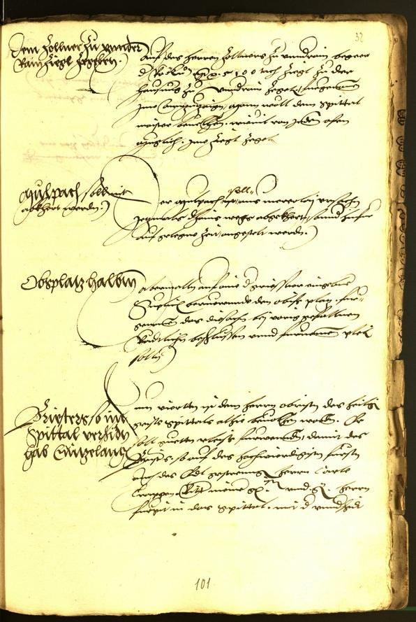 Stadtarchiv Bozen - BOhisto Ratsprotokoll 1537 