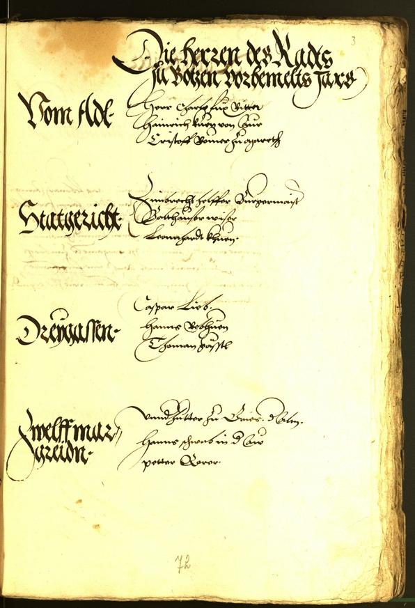 Civic Archives of Bozen-Bolzano - BOhisto Minutes of the council 1537 