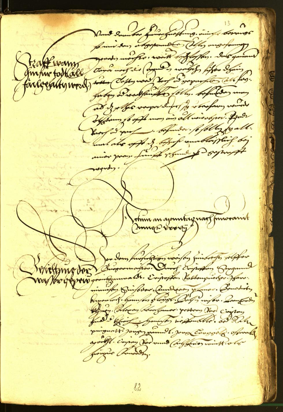 Stadtarchiv Bozen - BOhisto Ratsprotokoll 1537 