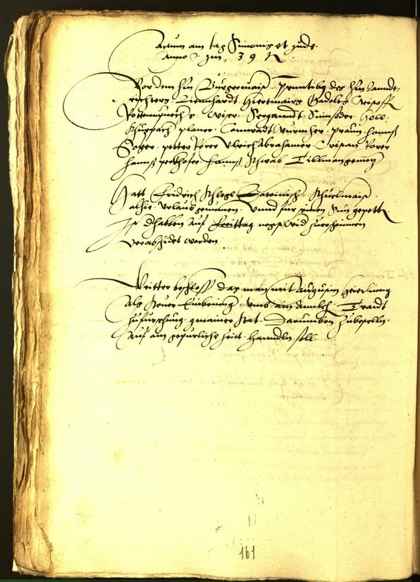 Civic Archives of Bozen-Bolzano - BOhisto Minutes of the council 1539 