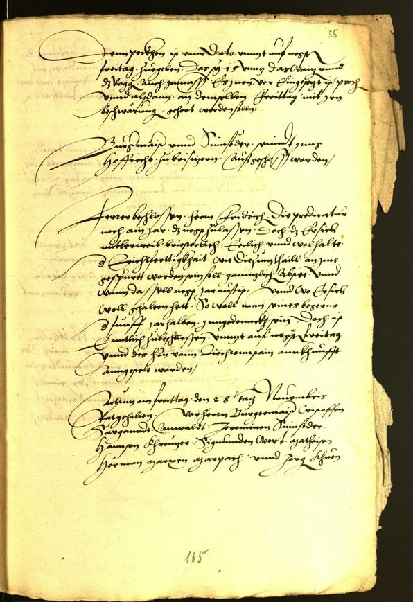 Stadtarchiv Bozen - BOhisto Ratsprotokoll 1539 