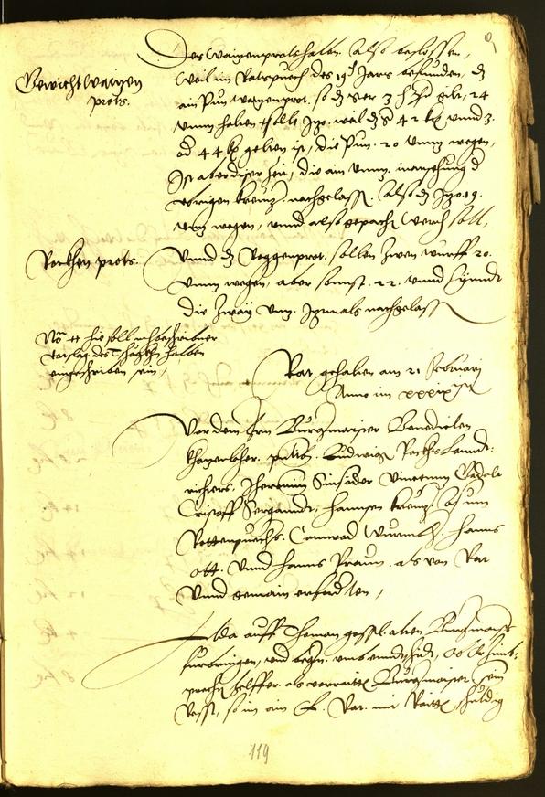 Civic Archives of Bozen-Bolzano - BOhisto Minutes of the council 1539 