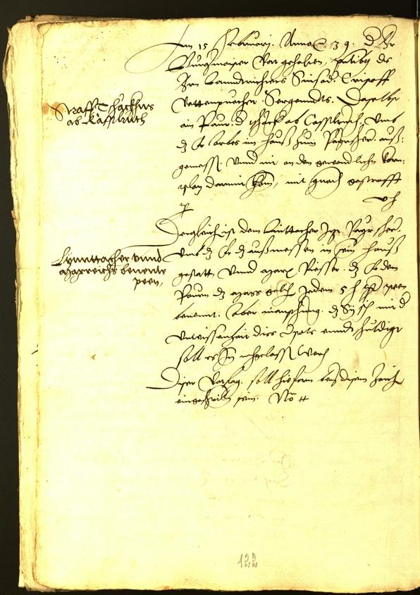 Stadtarchiv Bozen - BOhisto Ratsprotokoll 1539 