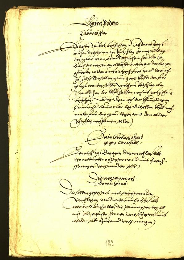 Stadtarchiv Bozen - BOhisto Ratsprotokoll 1539 