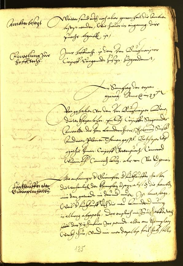 Civic Archives of Bozen-Bolzano - BOhisto Minutes of the council 1539 