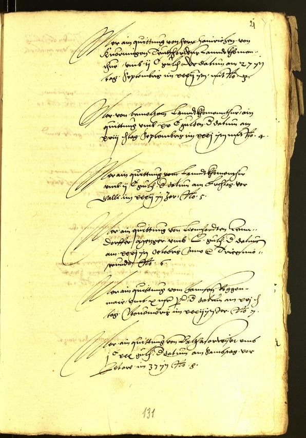 Civic Archives of Bozen-Bolzano - BOhisto Minutes of the council 1539 