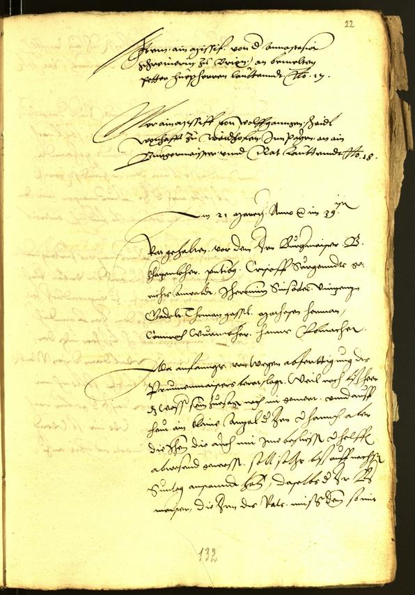 Civic Archives of Bozen-Bolzano - BOhisto Minutes of the council 1539 