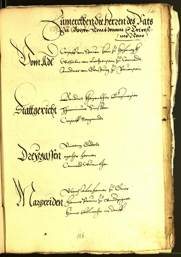 Civic Archives of Bozen-Bolzano - BOhisto Minutes of the council 1539 