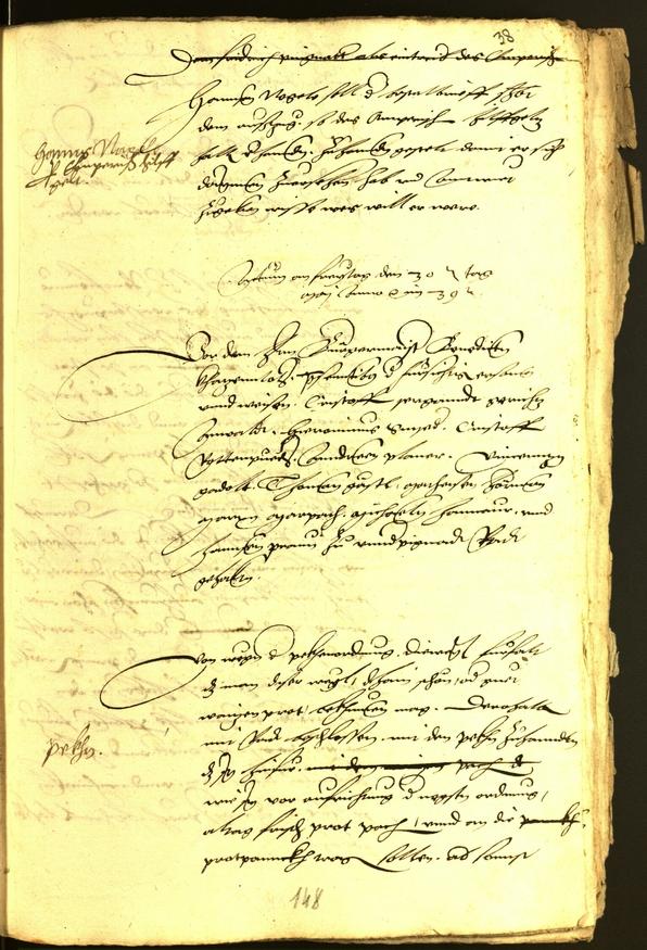 Civic Archives of Bozen-Bolzano - BOhisto Minutes of the council 1539 