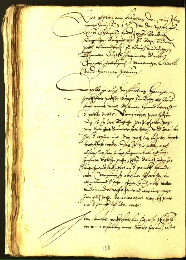 Civic Archives of Bozen-Bolzano - BOhisto Minutes of the council 1539 