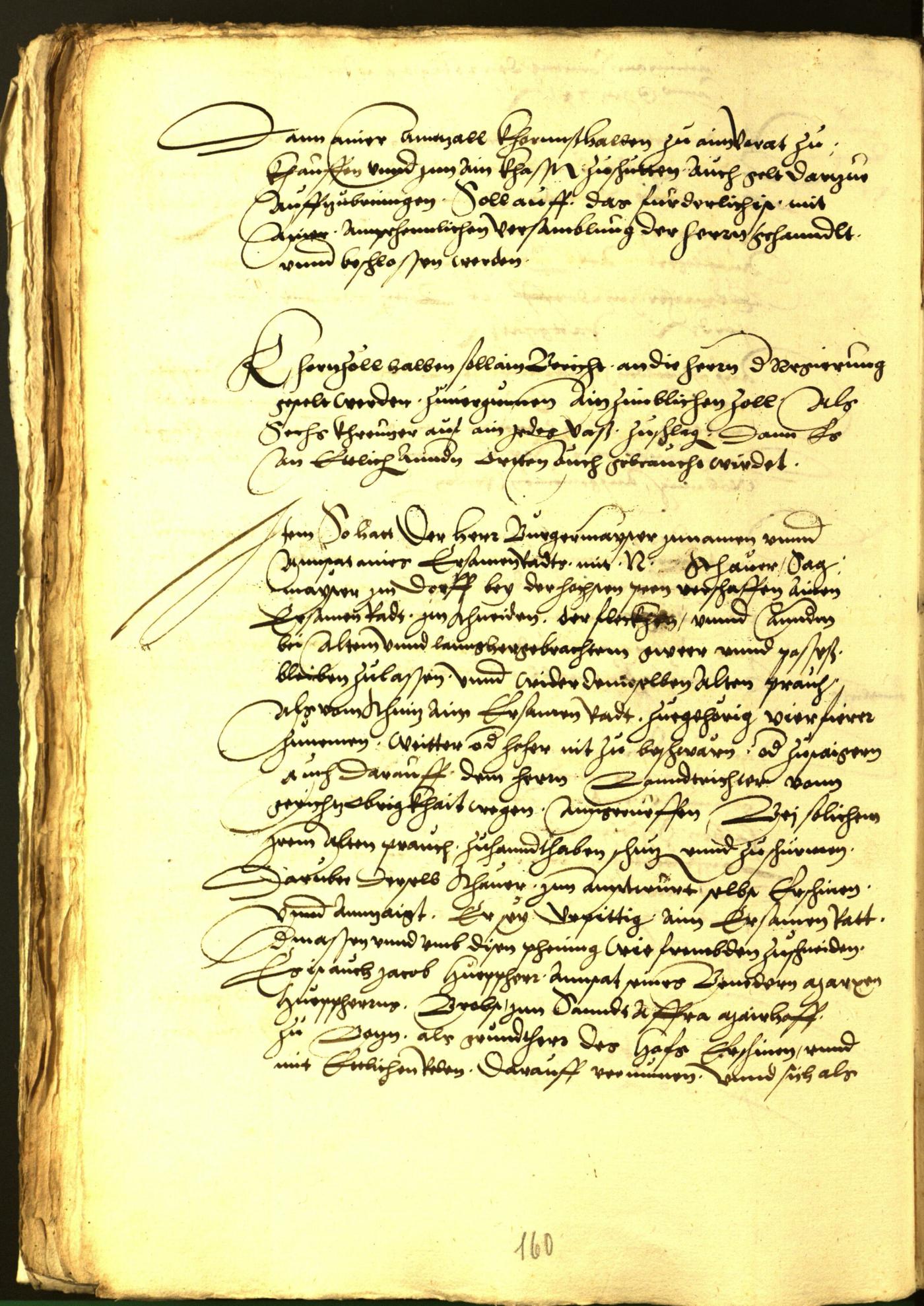 Stadtarchiv Bozen - BOhisto Ratsprotokoll 1539 